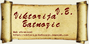 Viktorija Batnožić vizit kartica